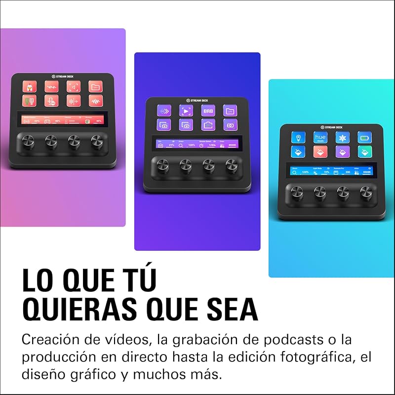Stream Deck +, mezclador y controlador