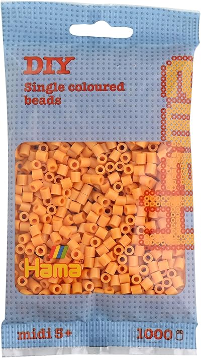 Hama 207-60 Beads Teddybear Brown 1000 Midi Beads Brand New Box