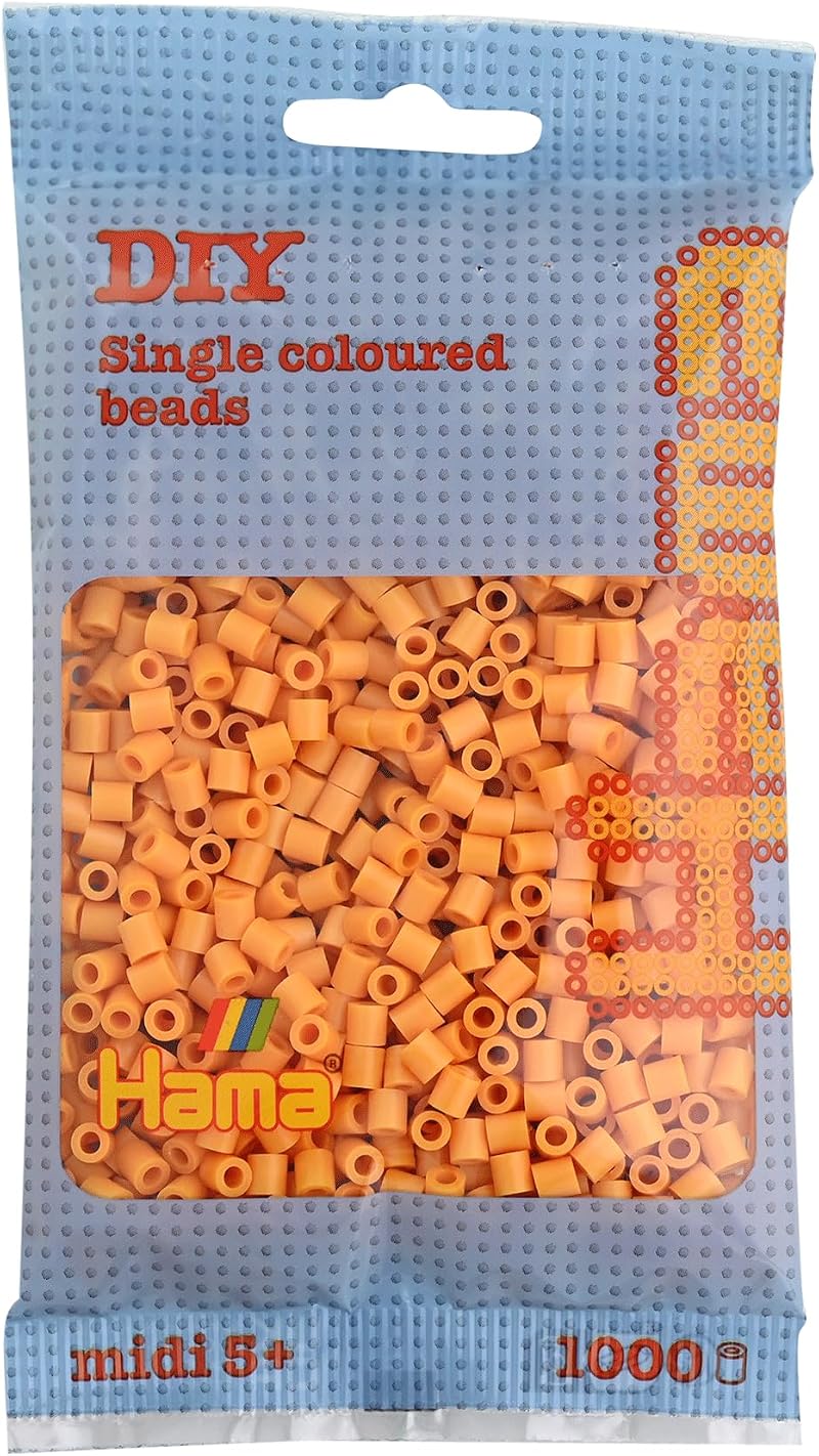 Hama 207-60 Beads Teddybear Brown 1000 Midi Beads Brand New Box