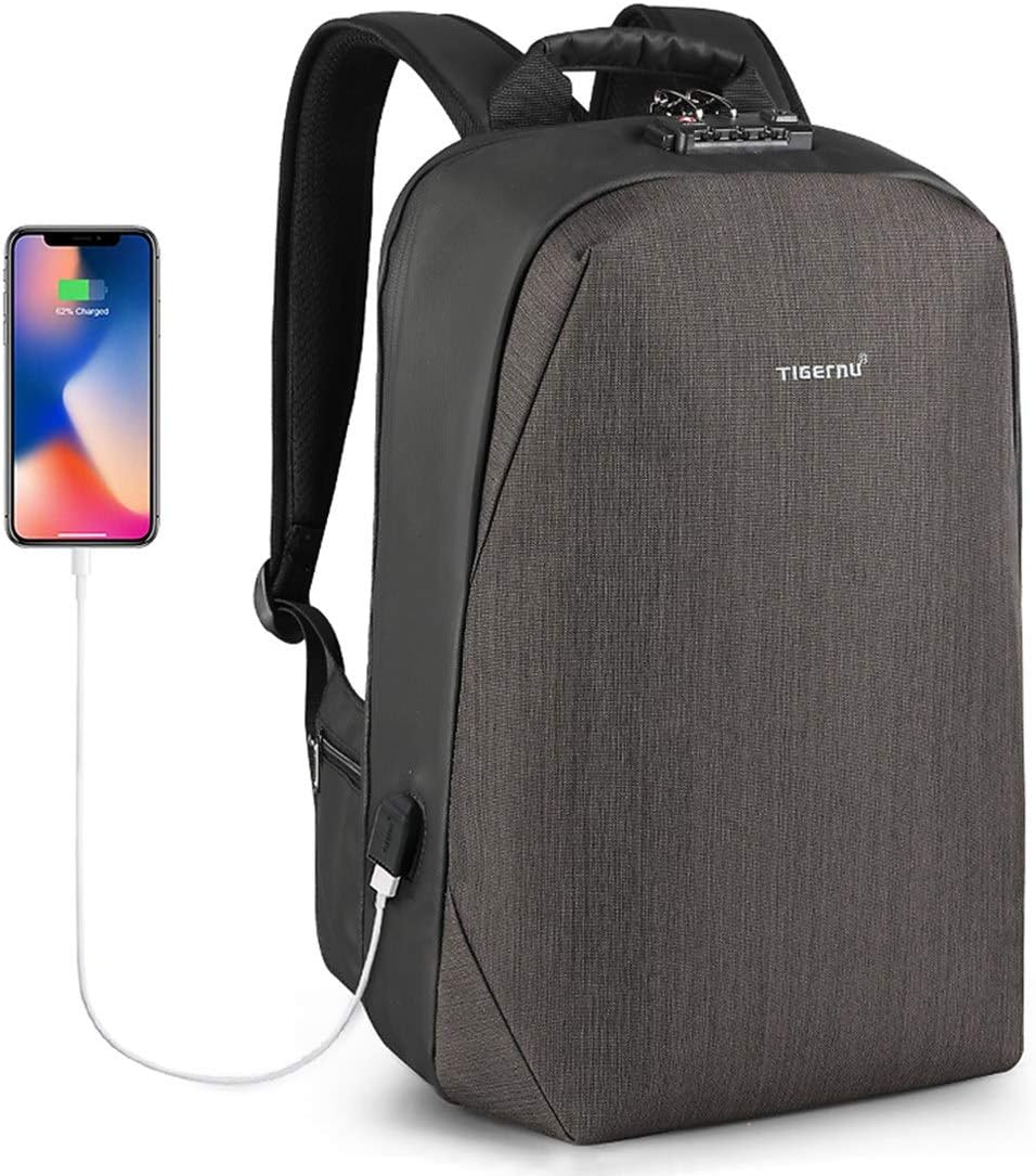 LAPACKER Laptop Backapck for Men Women, Travel Backpack RFID TSA Friendly Business Bag Fit 15.6 Inch Computer with USB Charging Port, Water Resistant College School Backpack
