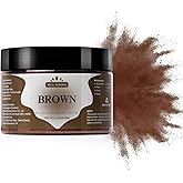 Yipoyilo Mica Powder - 100g Mica Powder for Epoxy Resin - Metallic Color Pigment for Resin, Soap, Bath Bombs, Eye Shadow, Nails, DIY Crafting Projects etc. (Brown)
