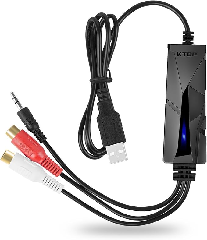 VTOP USB Audio Capture Card, Audio Grabber Recorder Amazon.co.uk