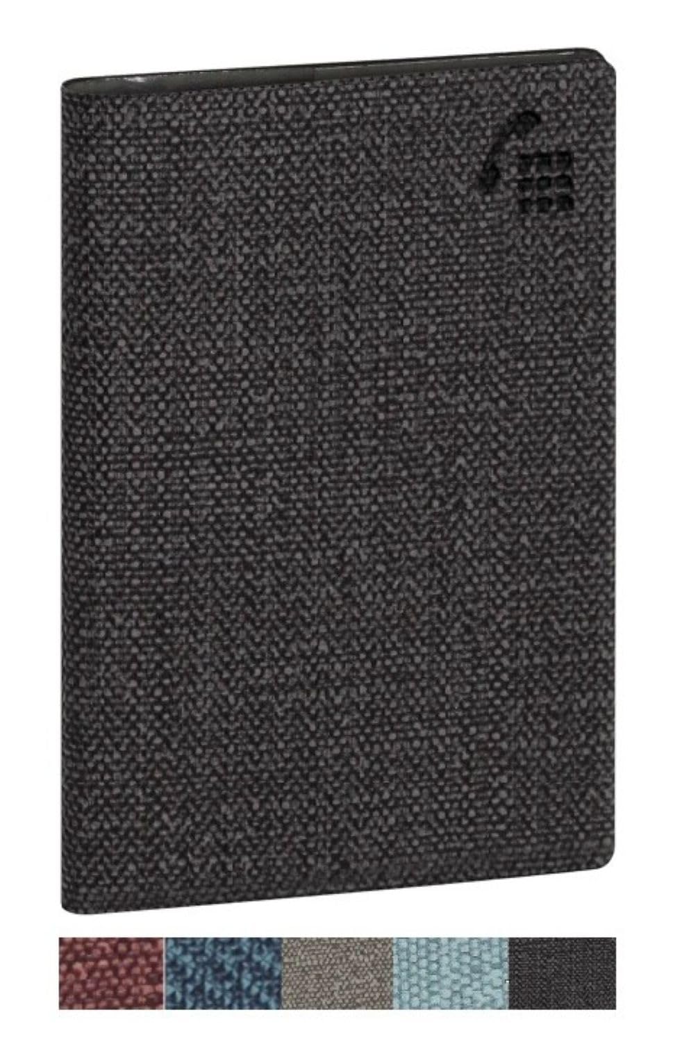 Exacompta - 132823E – Address Book – 9 cm x 13 cm – Made of Plastic in Textile Look – 96 Pages – Random Colour
