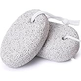 Natural Pumice Stone for Feet 2 PCS, PHOGARY Lava Pedicure Tools Hard Skin Callus Remover for Feet and Hands - Natural Foot F
