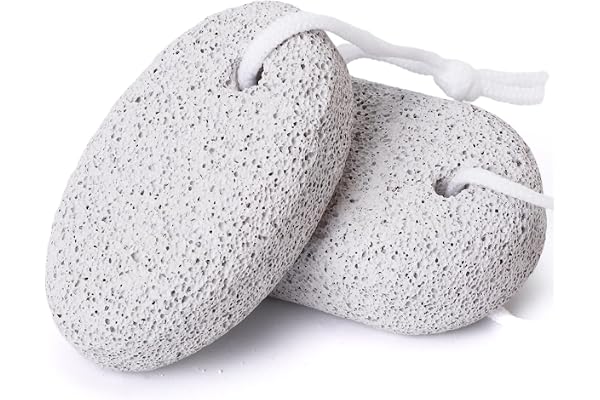 Natural Pumice Stone for Feet 2 PCS, PHOGARY Lava Pedicure Tools Hard Skin Callus Remover for Feet and Hands - Natural Foot F