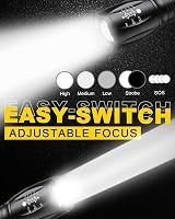 Maxesla LED Torch 2000 Lumens Zoomable Flashlight 5 Modes Water Resistant view 3