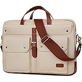 Baosha Vegan Leather 17 inch Laptop Computer Bag Messenger Bag Briefcase for Women Stylish BC-07