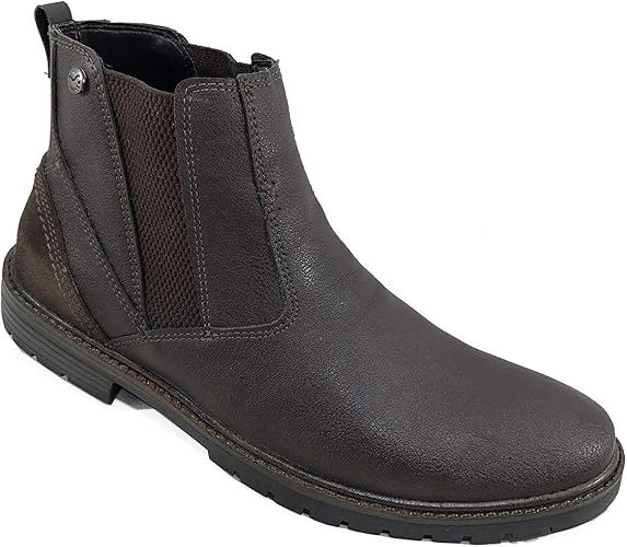 bota masculina marrom escuro