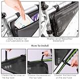 Eyein Bike Triangle Frame Bag Front Handlebar Pouch Waterproof Reflective view 6
