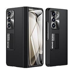 for Samsung Z-Fold-5 Case: Genuine Leather Galaxy