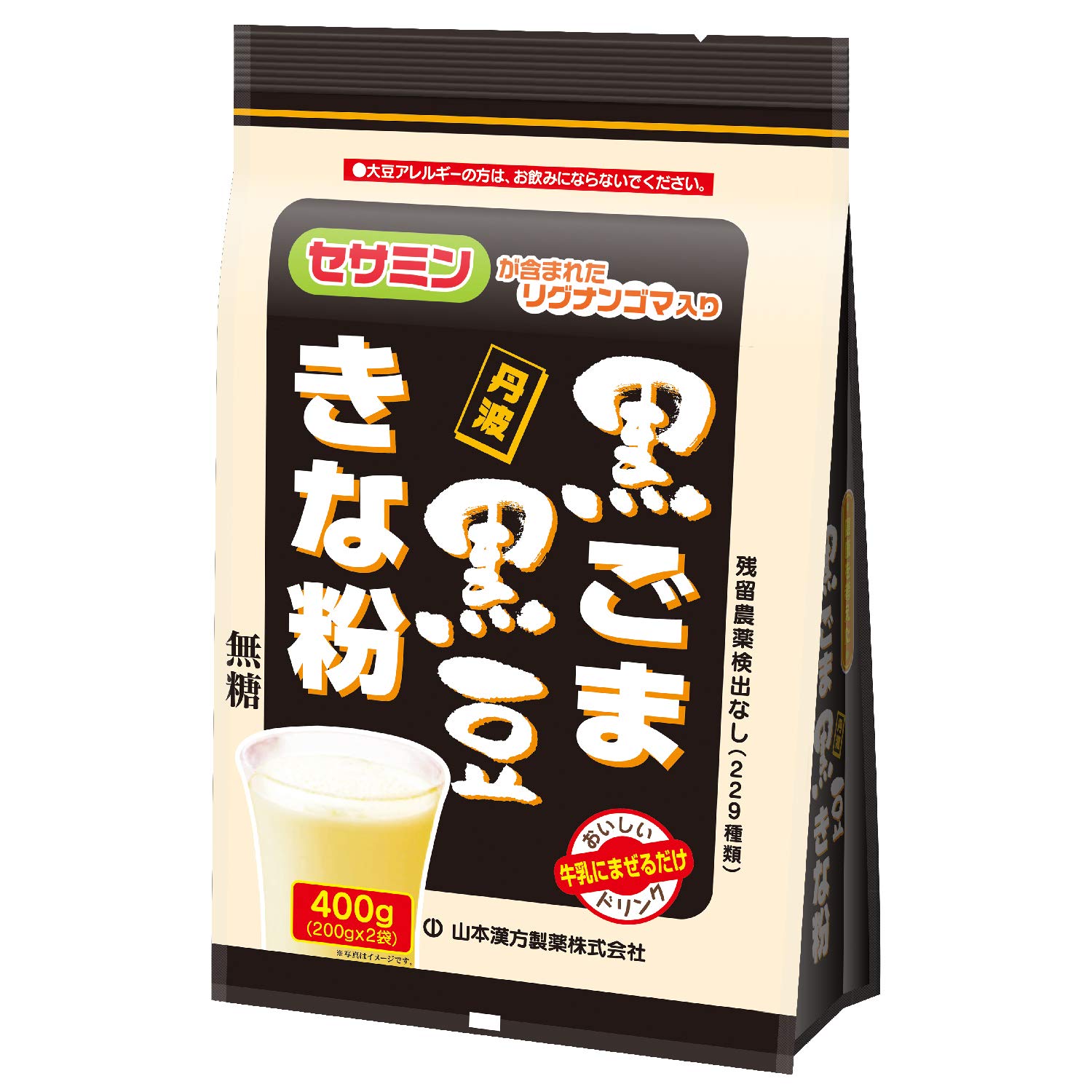山本漢方製薬 黒ごま黒豆きな粉400g 400g商品画像