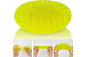 OSDUE Fidget Toy, Worm Big Fidget Toy, Stretch and Squeeze Sensory Slug Fidget Toy, Fidget Toys for Kids & Adults, Resistance Fidget Toys Sensory Stress Anxiety Relief Toys (3D Elastic mesh - 4.72 In)