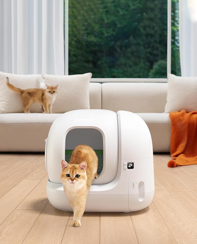 Pura Max 2 Lettiera Gatto Autopulente, Lettiera Automatica per Gatti,XSecure,Antiodore,Capacità Massima 76L,Controllo APP per Più Gatti