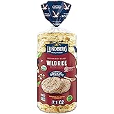 Lundberg Organic Wild Rice Cakes - Regenerative Organic Whole Grain Brown Rice, Gluten Free, 7.1oz