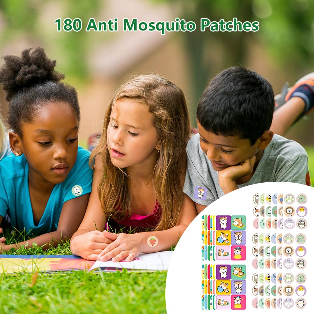 Moskitoschutz Aufkleber,180 pcs Anti Moskito Pflaster,Moskito Patch,Anti Mücken Aufkleber,Mückenpflaster Kinder,Moskito Sticker,Moskito Pflaster,Anti Moskito Sticker,Erwachsene und Kinder 6