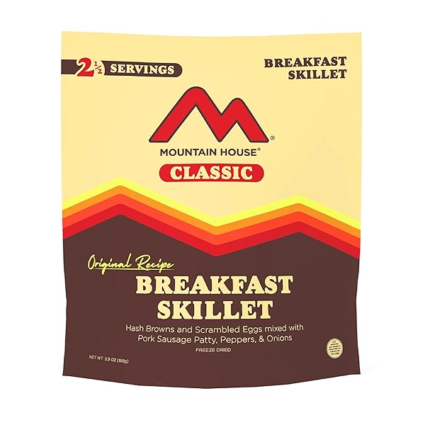 MOUNTAIN HOUSE CLASSIC BREAKFAST SKILLET | FREEZE DRIED BACKPACKING & CAMPING FOOD | 2.5 SERVINGS