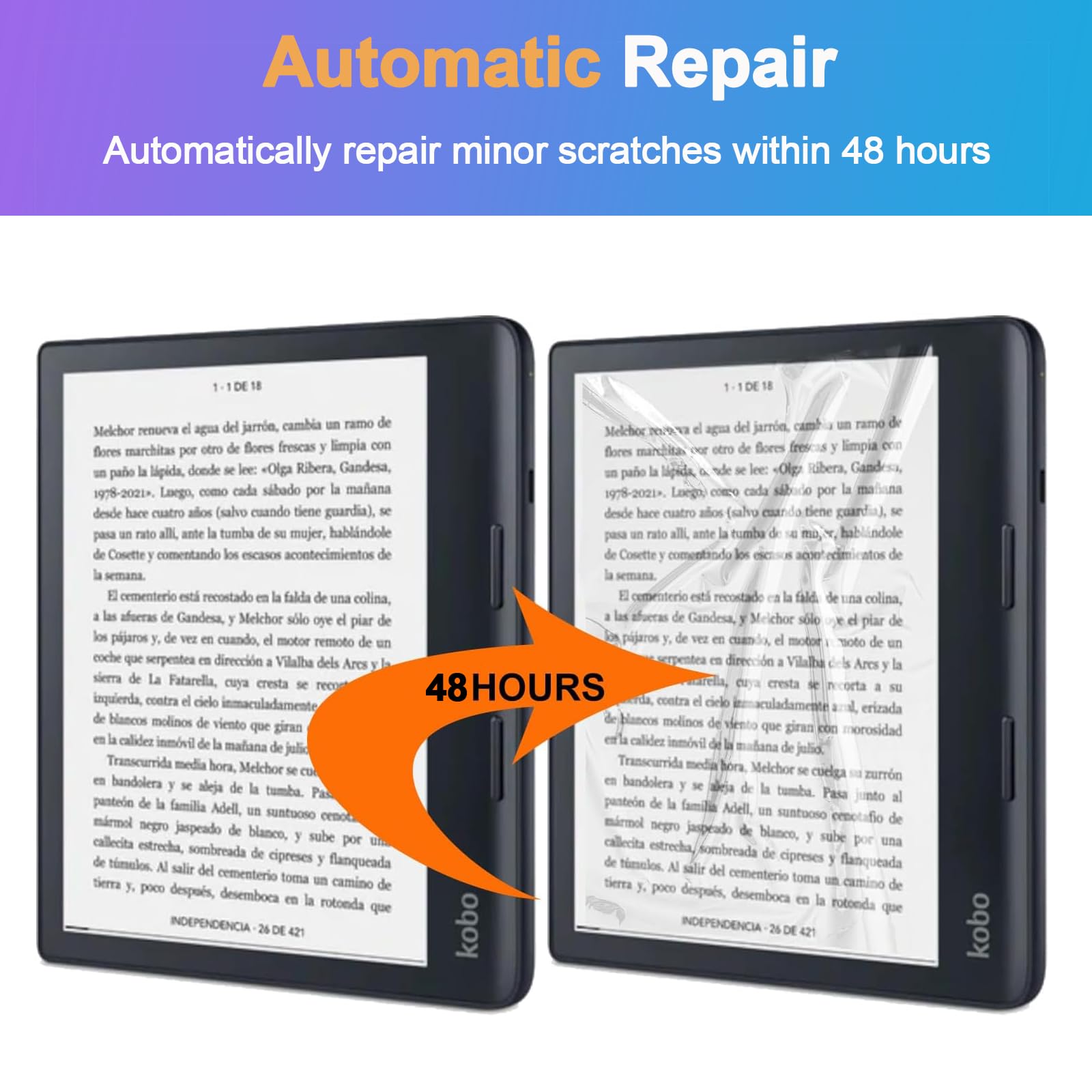 Caweet Screen Protector for Kobo Libra Colour 7 Inches 2024/Kobo Libra 2 E-Reader 7