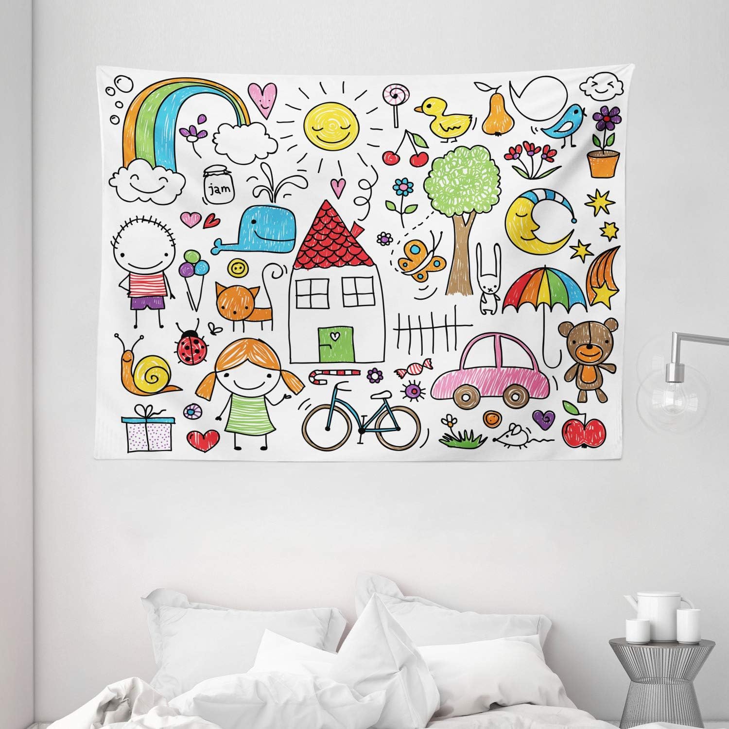 boy nursery tapestry