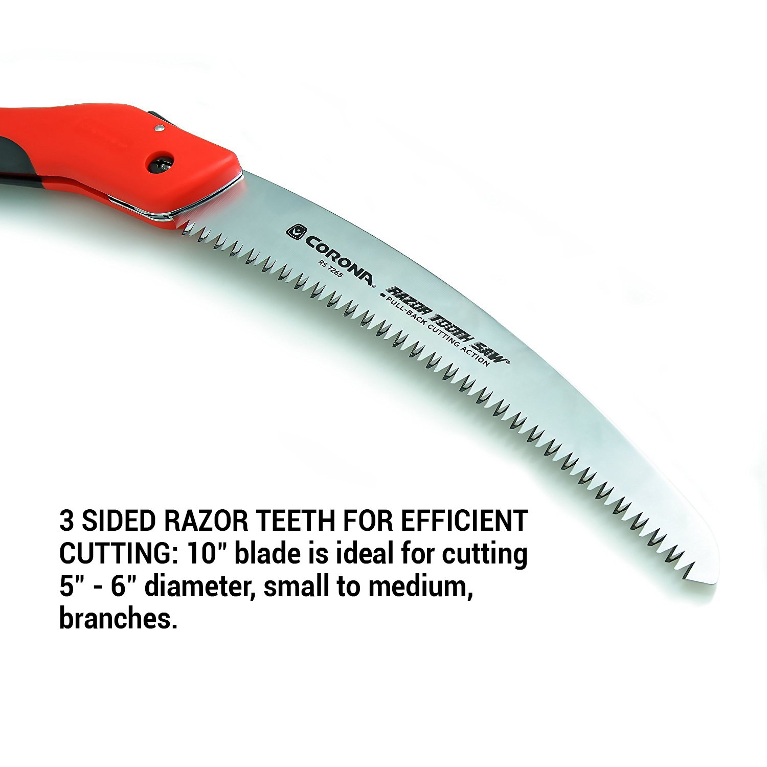 Corona RazorTOOTH Folding Pruning Saw, 10 Inch Curved Blade, RS 7265D