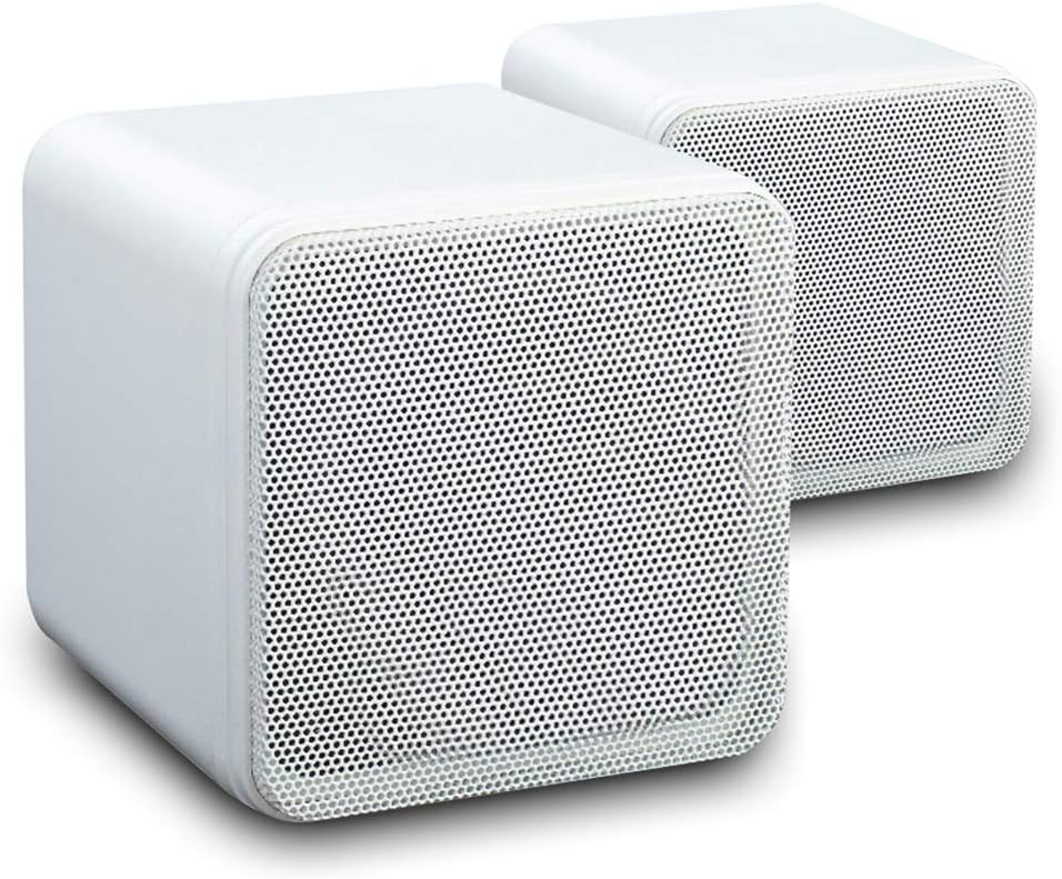 B405A 4'' 80w Surround Sound Bookshelf Cube Speakers Amazon.co.uk