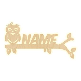 Wandlampe Name Eule Kinderzimmer Personalisierte Lampe Namen