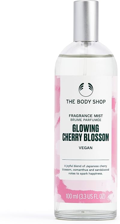 The Body Shop Glowing Cherry Blossom Fragrance Mist 100ml Japanese Floral Vegan