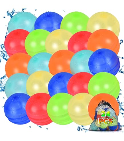 Globos De Agua Reutilizables De Silicona – 16 Unidades, Llenado Rápido Y Autosellado, Ideales Para Jugar En Verano, Piscina, Playa Y Fiestas Acuáticas