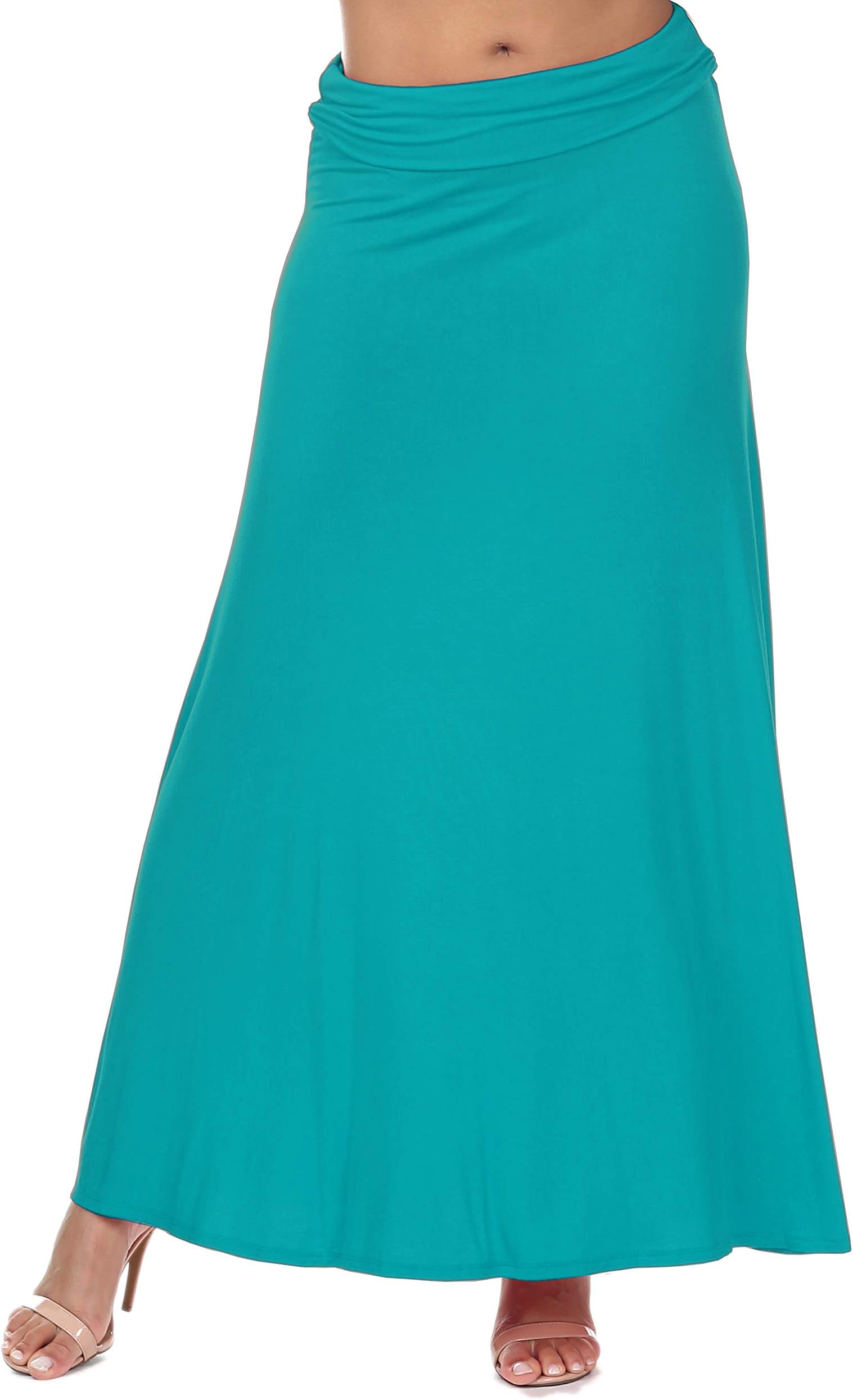 iliad USA Women's Casual Lightweight Floor Length Flare Long Maxi Skirt