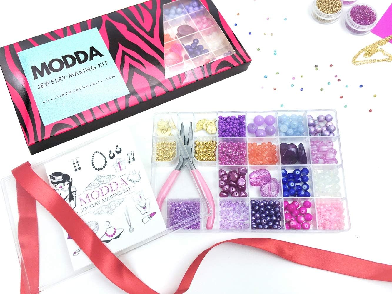 Beginner... Modda Jewelry Making Supplies Kit DIY Beading Kits for Teen