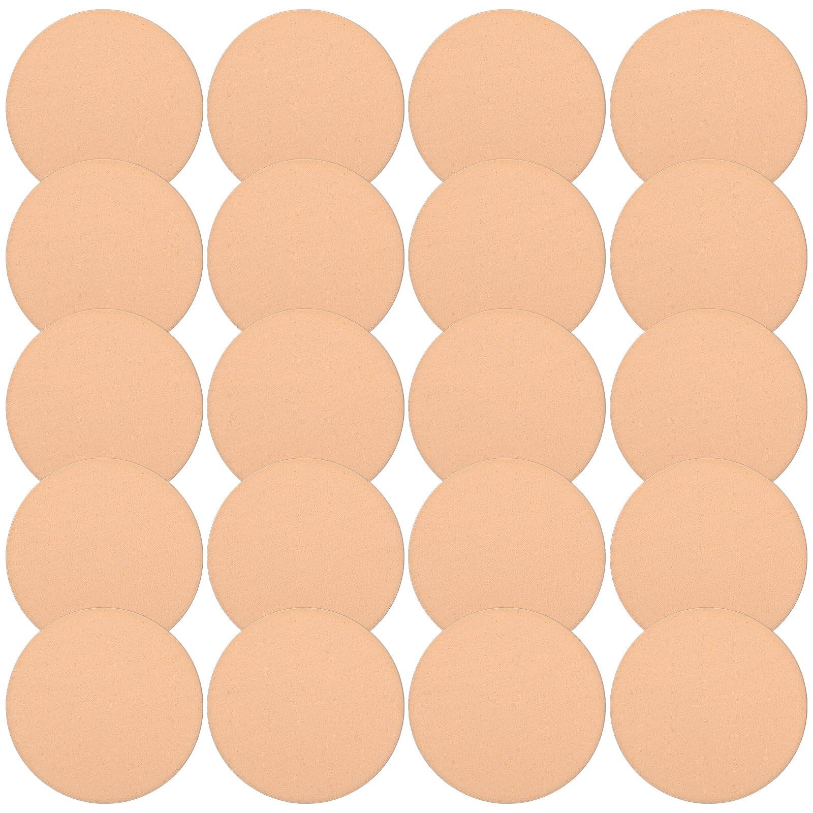 Photo 1 of HJZHII 20PCS Round Makeup Sponges for Foundation, 2.2 Inch Powder Puff Round Make Up Sponge Facial Foam Sponges Puff Set for Liquid Cream Beauty Makeup Foundation