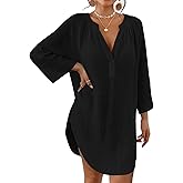 Bsubseach Women Beach Cover Ups Shirt Bikini Swimsuit Coverup Swimwear Bathing Suit Cover Up