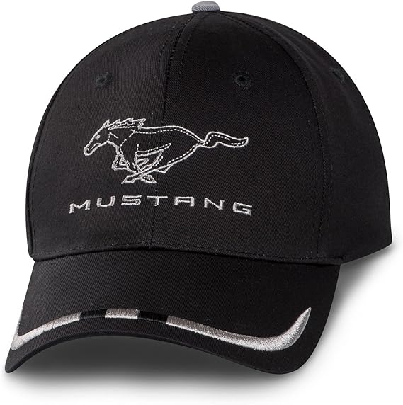 Ford Mustang Negro Racing Gorra de béisbol: Amazon.es: Coche y moto