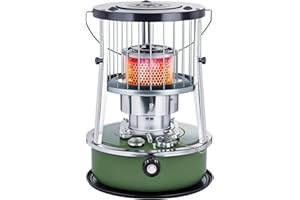 AHUAWA 11,500 BTU Kerosene Heaters for Indoor Use, Non Electric Portable Kerosene Stove & Heater for Camping, Garage, Home, and Emergency Use