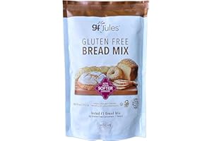 gfJules Certified Gluten Free Bread Baking Mix | Loaf, Baguettes, Bagels, Focaccia and more | No Grit, Non-GMO, Vegan | Certified Top 9 Allergen-Free & Kosher | 18 Ounces