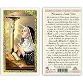 Novena to Saint Rita Laminated Prayer Cards - Pack of 25- English
