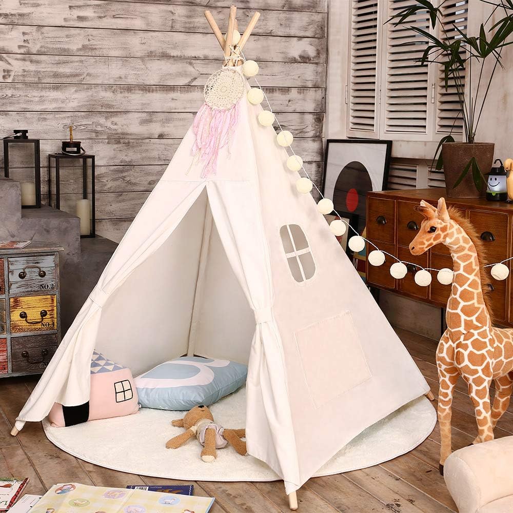 childrens canvas teepee
