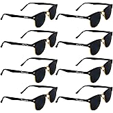 8 Pack Groomsmen Sunglasses for Men - Wedding Sunglasses Set for Groomsman Proposal Gifts, Bachelor Party Favors - UV Protection Classic Style