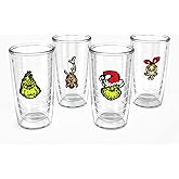 Tervis Dr. Seuss: Grinch - Whoville Collection Made in USA Double Walled Insulated Tumbler Travel Cup Keeps Drinks Cold & Hot, 16oz 4pk, Classic