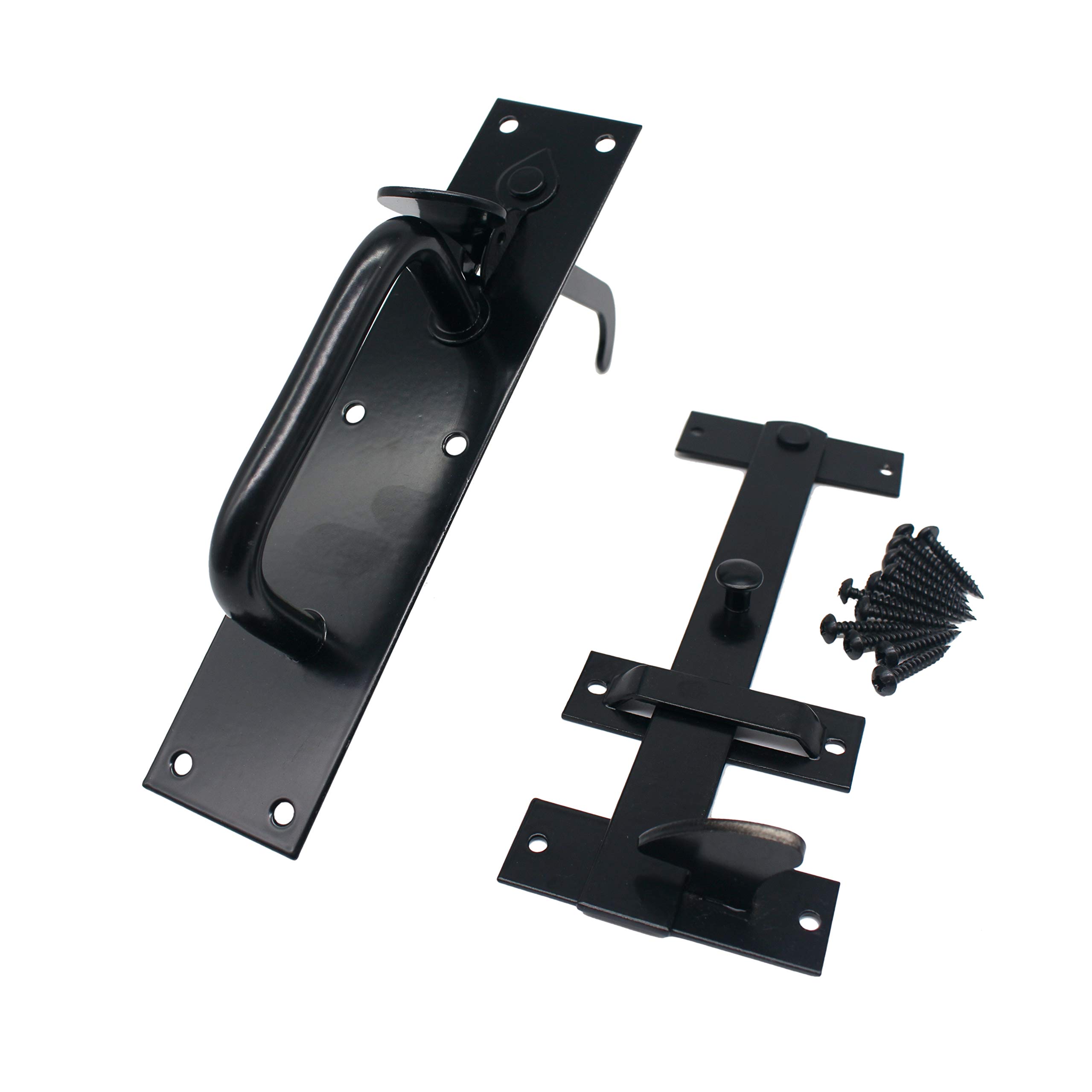Gate Latch | Suffolk Pattern | Black | Powder Coated Finish | 205 x 45mm