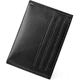 LOUEBICA Slim Wallet Minimalist Credit Card Holder for Men and Women, Front Pocket Wallet with RFID Protection Leather Small Card Case