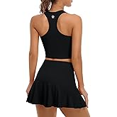 ATTRACO Women 2 Piece Tennis Dress with Shorts Workout Golf Skirts with Pockets Athletic Dress