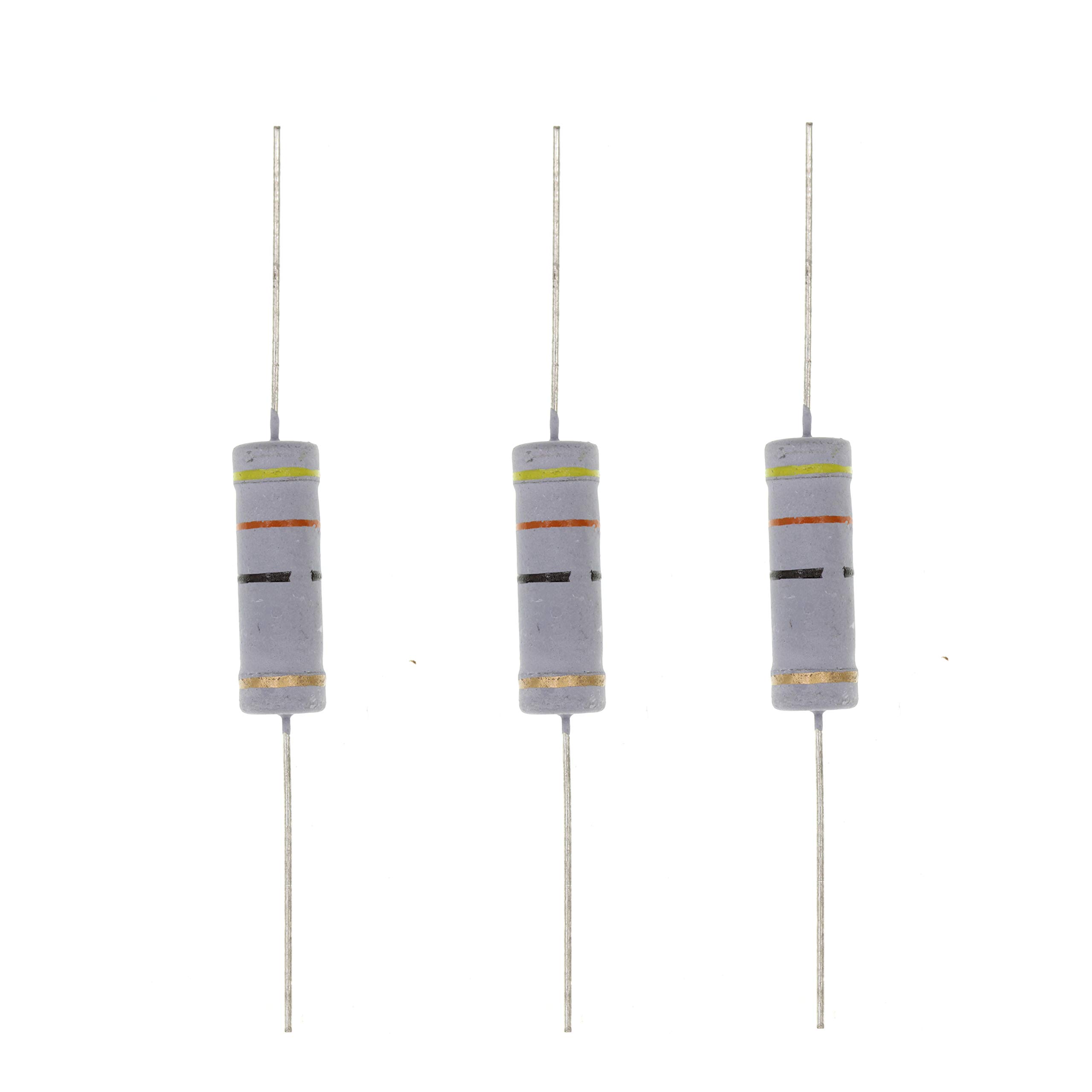 HUABAN 10PCS 5W 5 Watts 43R 43 Ohm 5% Metal Oxide Film Resistor