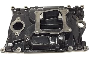 MARINE ENGINES 4 LESS New 4.3L, 262 CID 4 barrel Vortec Marine Intake Manifold Assembly. Replaces Mercruiser 824330T1, Volvo Penta 3855806