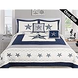 Amazon.com: Dallas Cowboys NFL Queen Comforter & Sheet Set ...