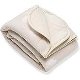 Burt's Bees Baby Reversible Blanket, Nursery, Stroller & Tummy-Time Organic Jersey Cotton Quilted Infant & Toddler Bedding
