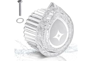 HANSENGROE Shower Handle Replacement for Moen Posi-Temp 100710, One-Handle Tub Faucet Lever Handle Shower Knob Replacement, Chrome Insert