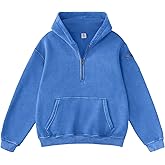 FAIABLE Mens Hoodies Fleece Fall Fashion Outfits Half Zip Sweatshirts Winter Jackets Oversized Pullover Tops Clothes 2025