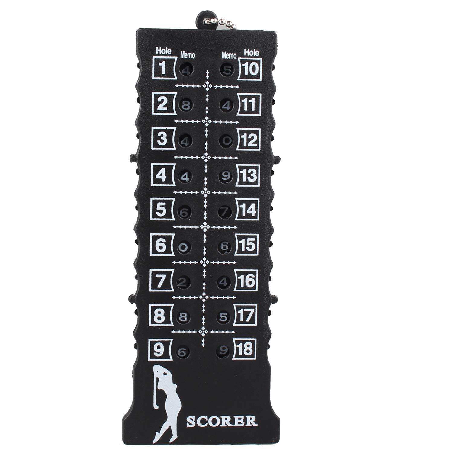 Futheda Golf Scoreboard, Portable Plastic Score Card Counter Golf Training Practice Competition Accessory