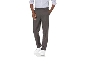 Amazon Essentials Men's Classic-Fit Expandable-Waist Flat-Front Dress Pant