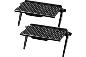 BLULU 2 Pieces TV Top Shelf Adjustable Screen Shelf TV Monitor Top Bracket for Cellphone Stand, Media Boxes, Game Console, Router and Home(8.5 x 4.5 Inch,Black)